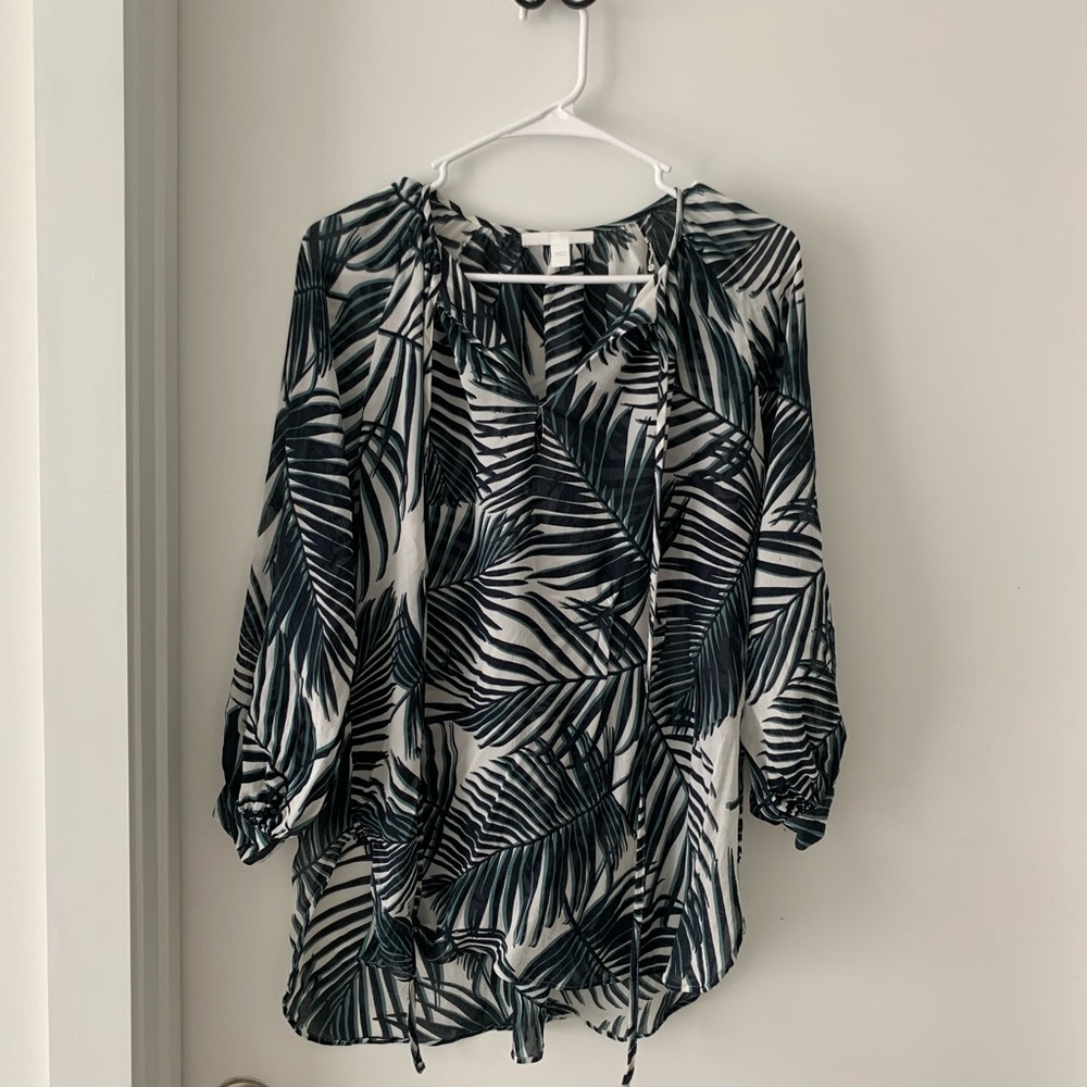 Hugo Boss Leaf Print Blouse